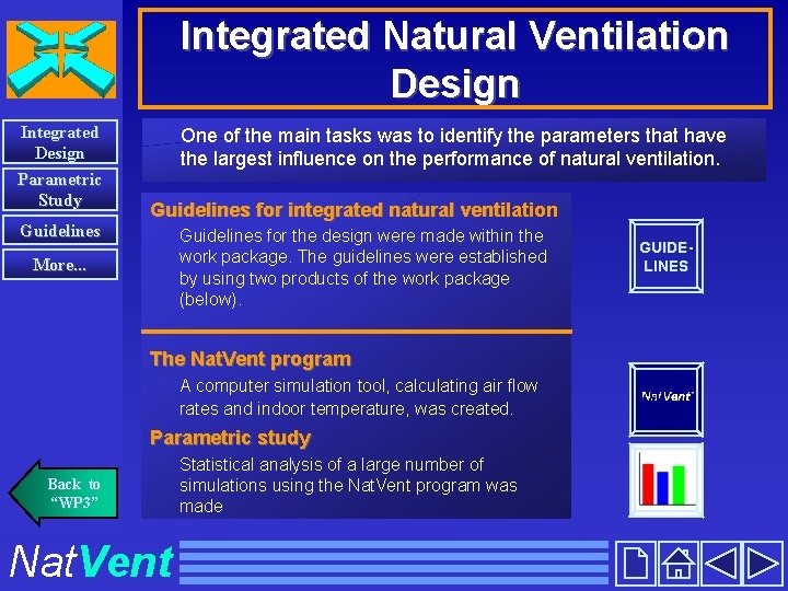 Integrated Natural Ventilation Design Integrated Design Parametric Study Guidelines One of the main tasks