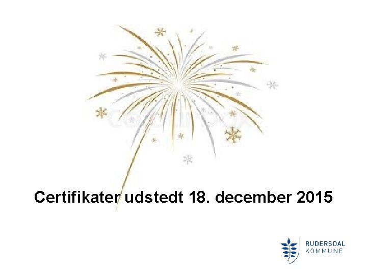 Certifikater udstedt 18. december 2015 