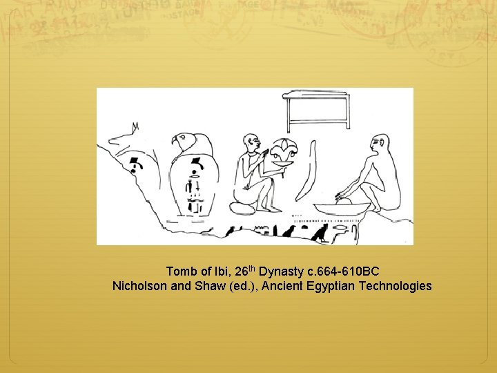 Tomb of Ibi, 26 th Dynasty c. 664 -610 BC Nicholson and Shaw (ed.