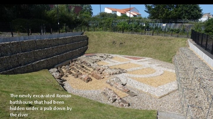 The newly excavated Roman bathhouse that had been hidden under a pub down by