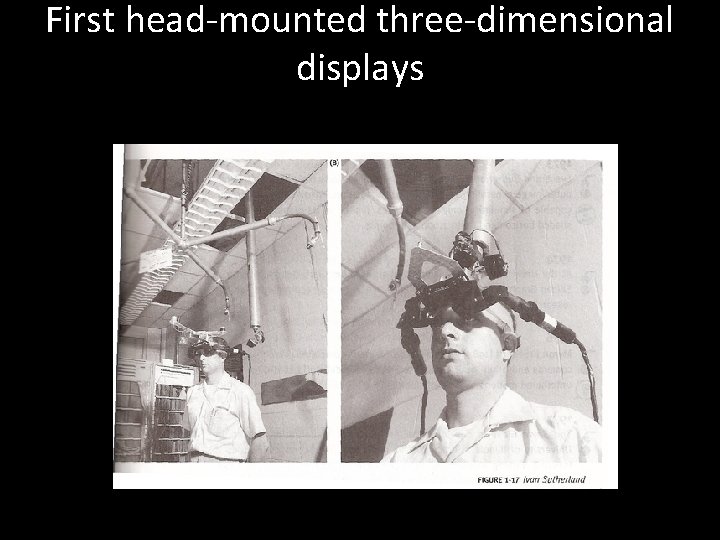 First head-mounted three-dimensional displays 
