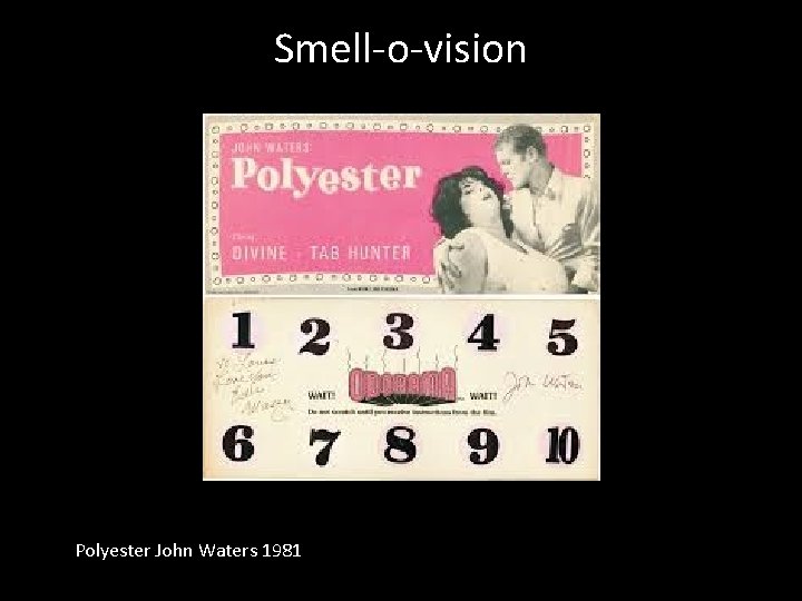 Smell-o-vision Polyester John Waters 1981 