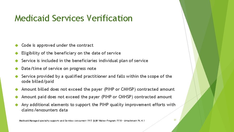 Medicaid Services Verification Code is approved under the contract Eligibility of the beneficiary on