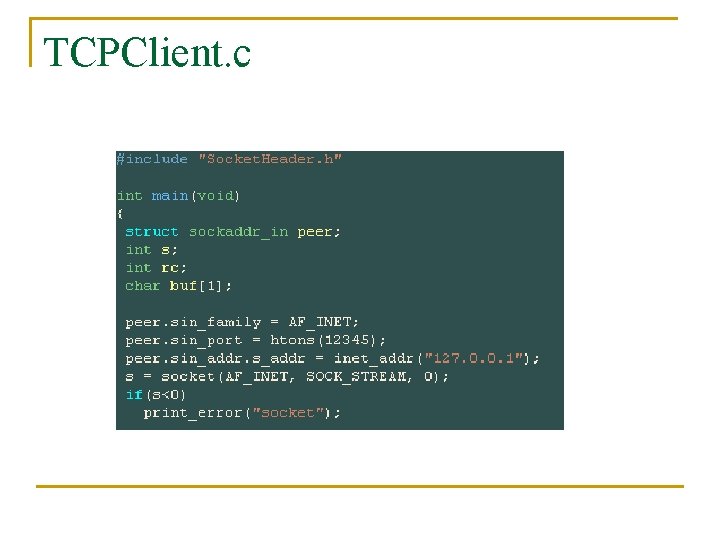 TCPClient. c 