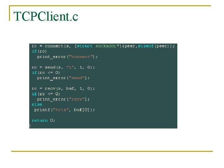 TCPClient. c 