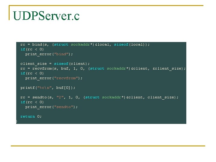 UDPServer. c 