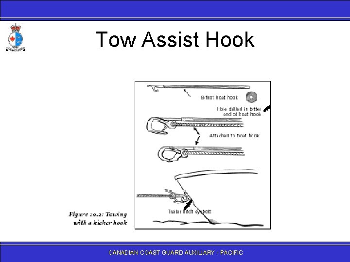 Tow Assist Hook CANADIAN COAST GUARD AUXILIARY - PACIFIC 