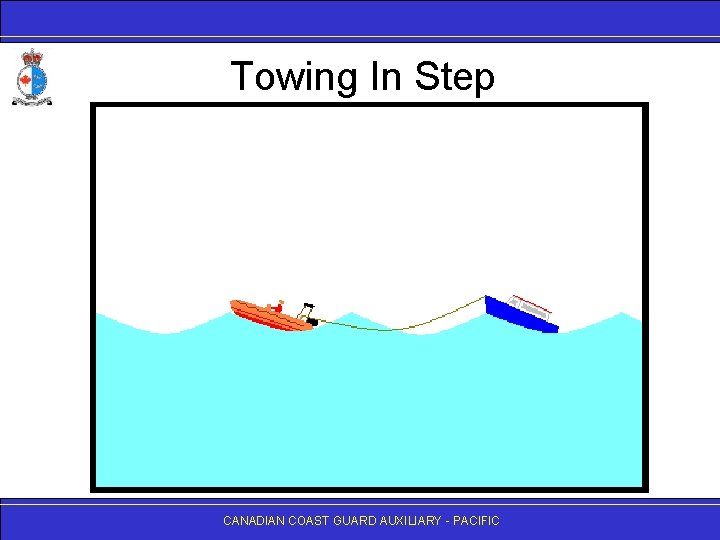 Towing In Step CANADIAN COAST GUARD AUXILIARY - PACIFIC 