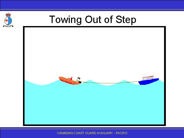 Towing Out of Step CANADIAN COAST GUARD AUXILIARY - PACIFIC 