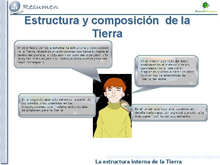 Estructura y composición de la Tierra La estructura interna de la Tierra 