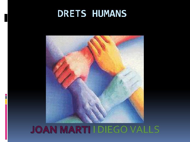 DRETS HUMANS JOAN MARTI I DIEGO VALLS 