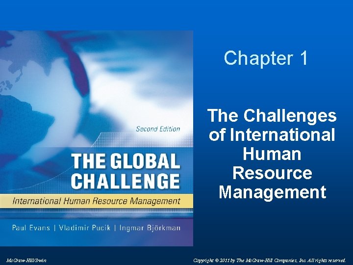 Chapter 1 The Challenges of International Human Resource