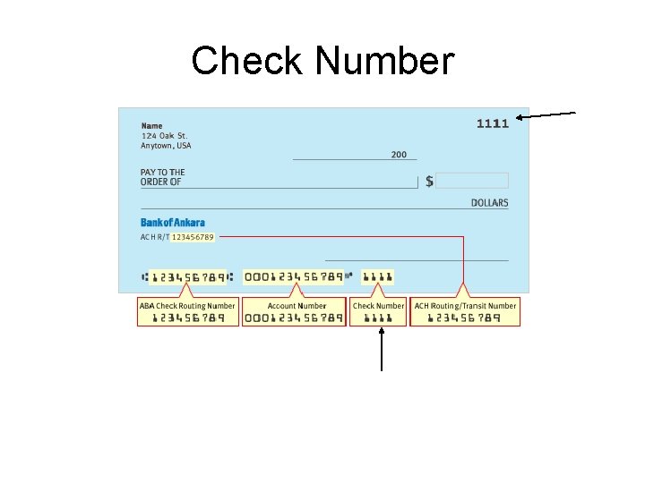 Check Number  Check Number