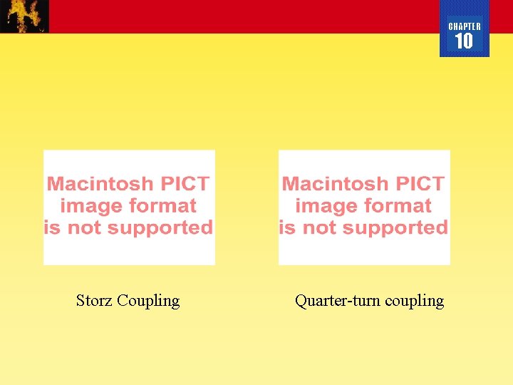 CHAPTER 10 Storz Coupling Quarter-turn coupling 