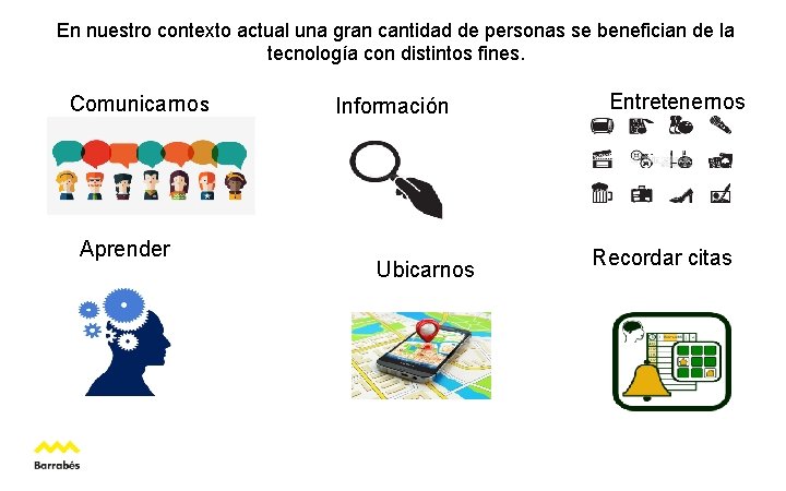 En nuestro contexto actual una gran cantidad de personas se benefician de la tecnología