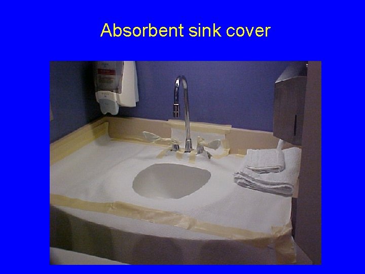 Absorbent sink cover 