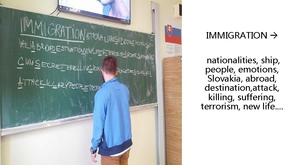 IMMIGRATION nationalities, ship, people, emotions, Slovakia, abroad, destination, attack, killing, suffering, terrorism, new life.