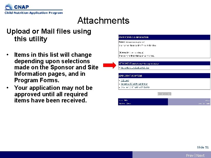 Attachments Upload or Mail files using this utility • Items in this list will