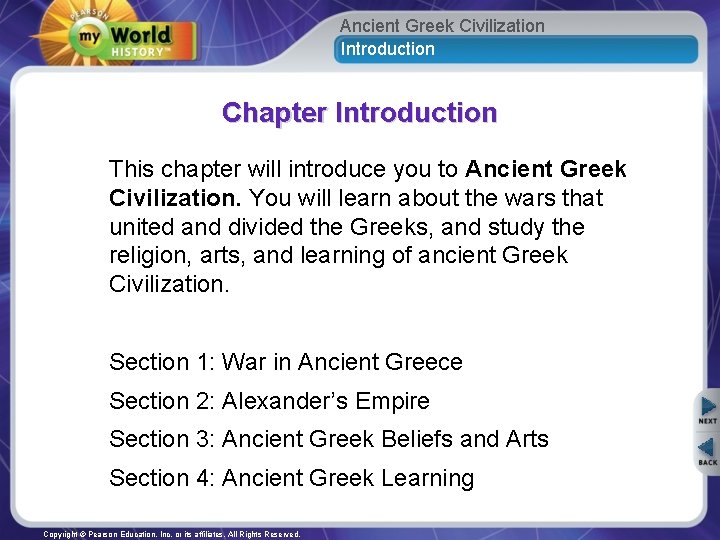 Ancient Greek Civilization Introduction Chapter Introduction This chapter will introduce you to Ancient Greek