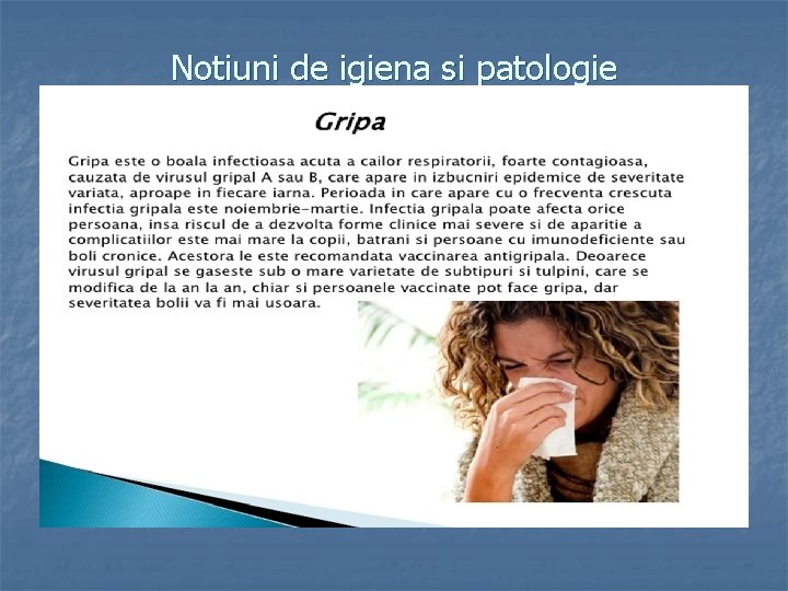 Notiuni de igiena si patologie 