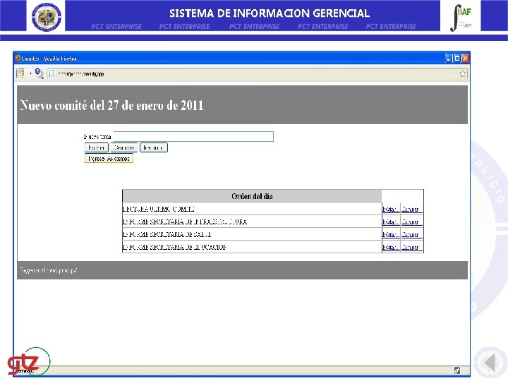 SISTEMA DE INFORMACION GERENCIAL 