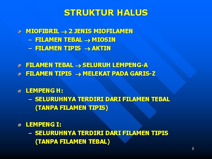 STRUKTUR HALUS MIOFIBRIL 2 JENIS MIOFILAMEN – FILAMEN TEBAL MIOSIN – FILAMEN TIPIS AKTIN