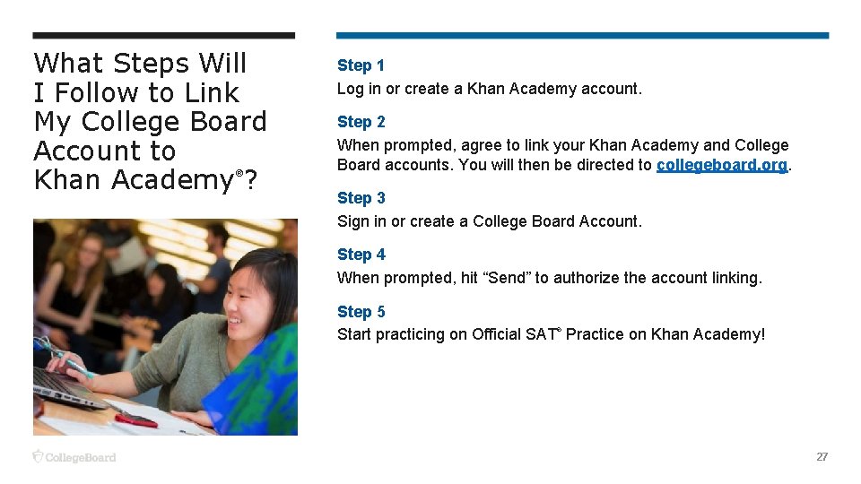 What Steps Will I Follow to Link My College Board Account to Khan Academy