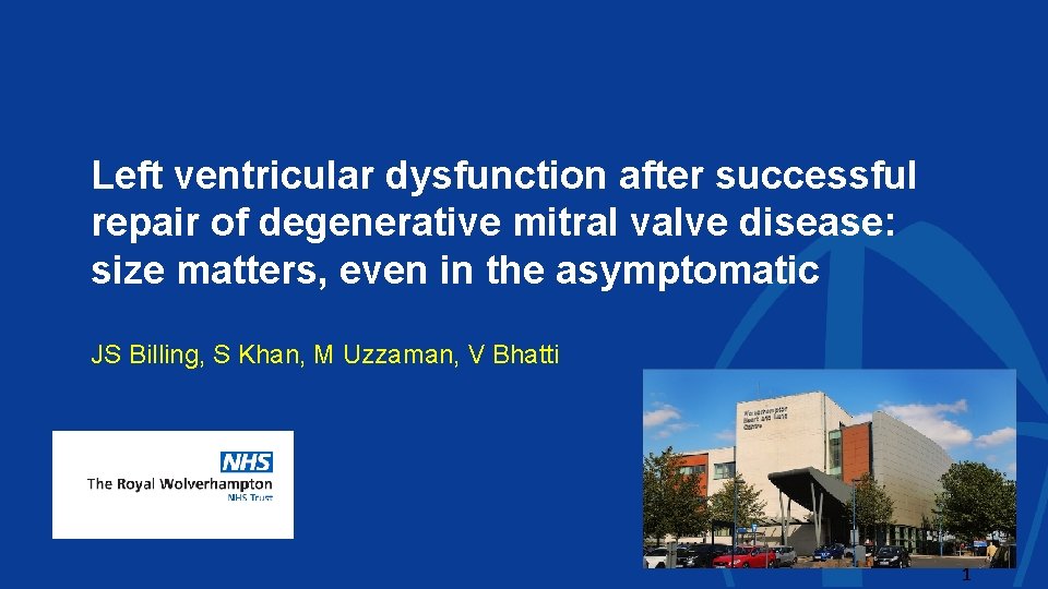 Left ventricular dysfunction after successful repair of degenerative