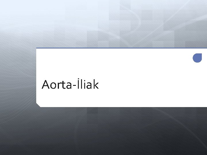 Aorta-İliak 