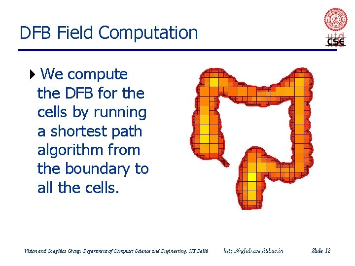 DFB Field Computation 4 We compute the DFB for the cells by running a DFB Field Computation 4 We compute the DFB for the cells by running a