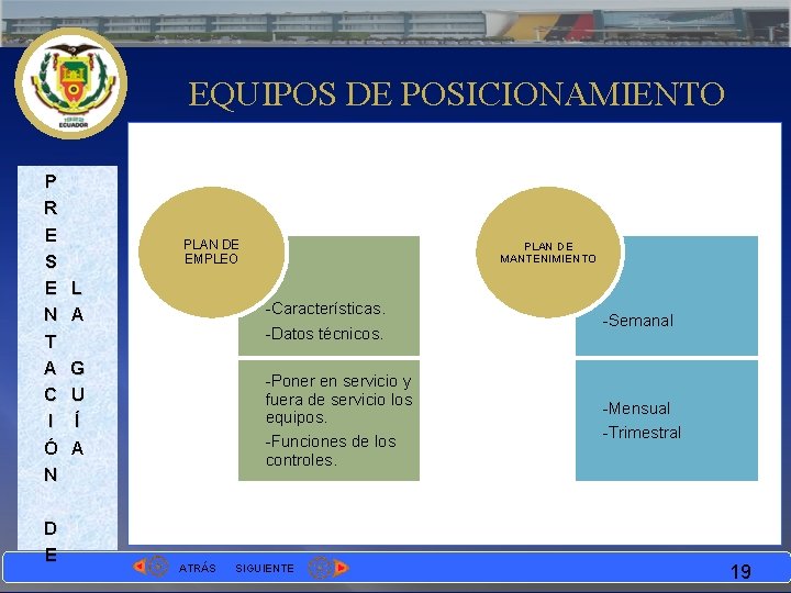 EQUIPOS DE POSICIONAMIENTO P R E S E N T A C I Ó