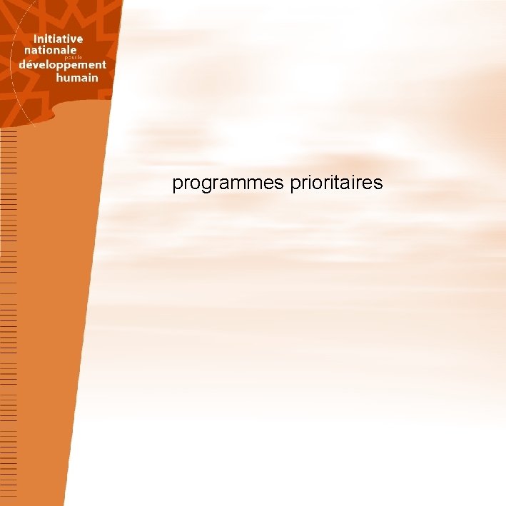 programmes prioritaires 