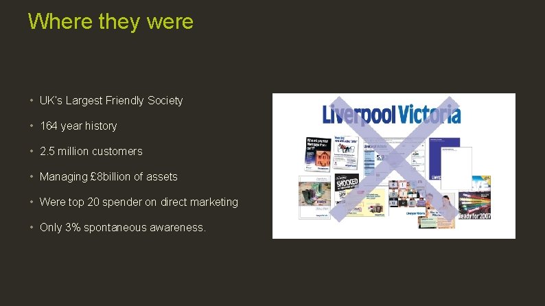 Where they were • UK’s Largest Friendly Society • 164 year history • 2.