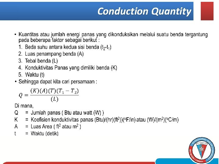 Conduction Quantity • 