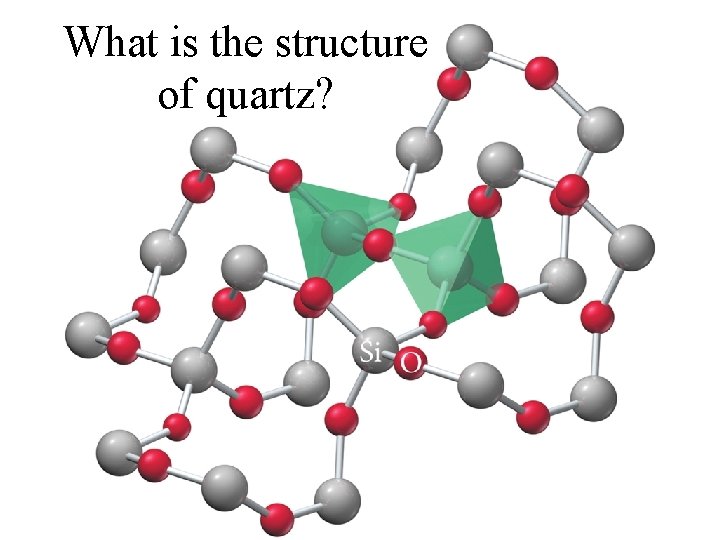What is the structure of quartz? 