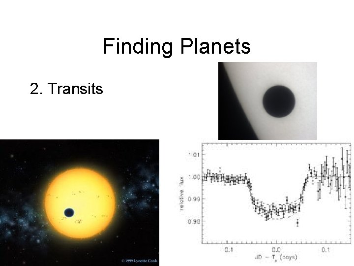 Finding Planets 2. Transits 