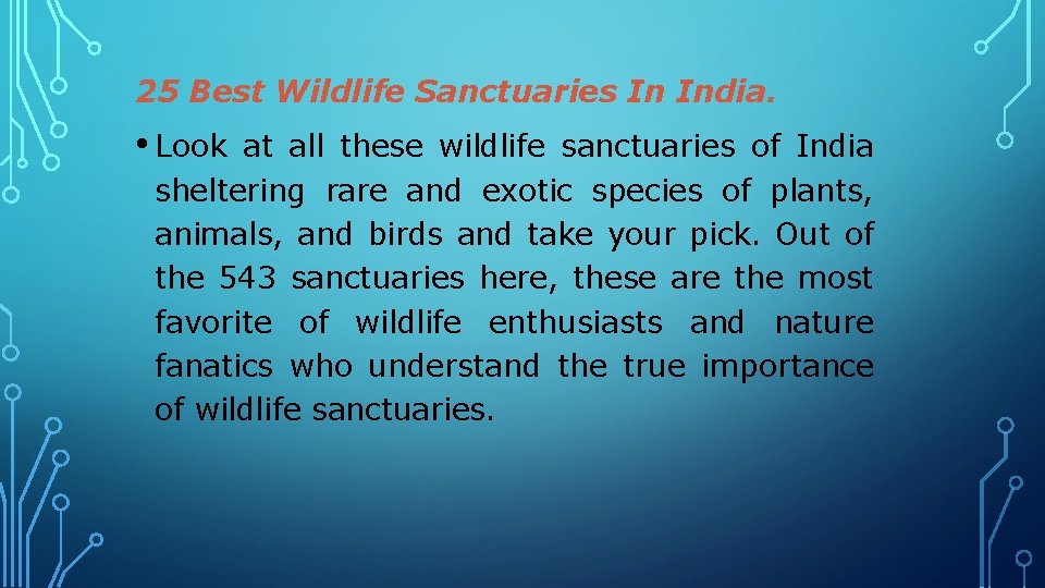 25 Best Wildlife Sanctuaries In India. • Look at all these wildlife sanctuaries of