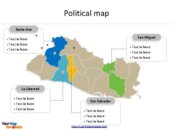 Political map Santa Ana San Miguel Text in here l Text in here l