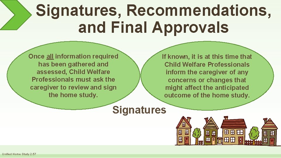 Signatures, Recommendations, and Final Approvals Once all information required has been gathered and assessed,