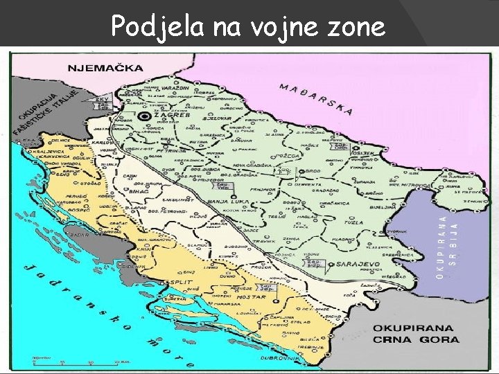 Podjela na vojne zone 