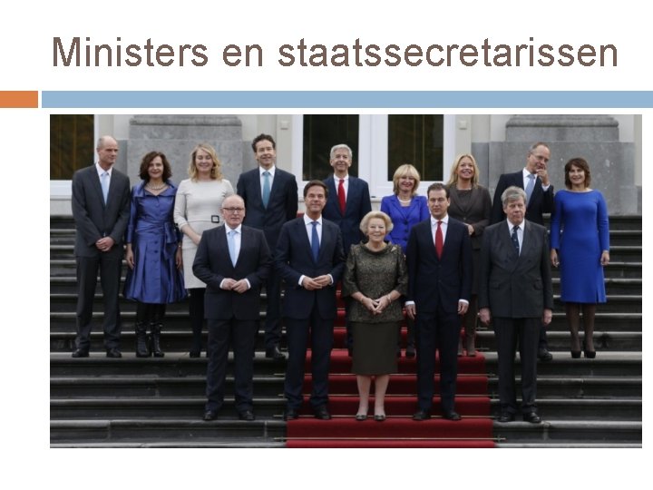 Ministers en staatssecretarissen 