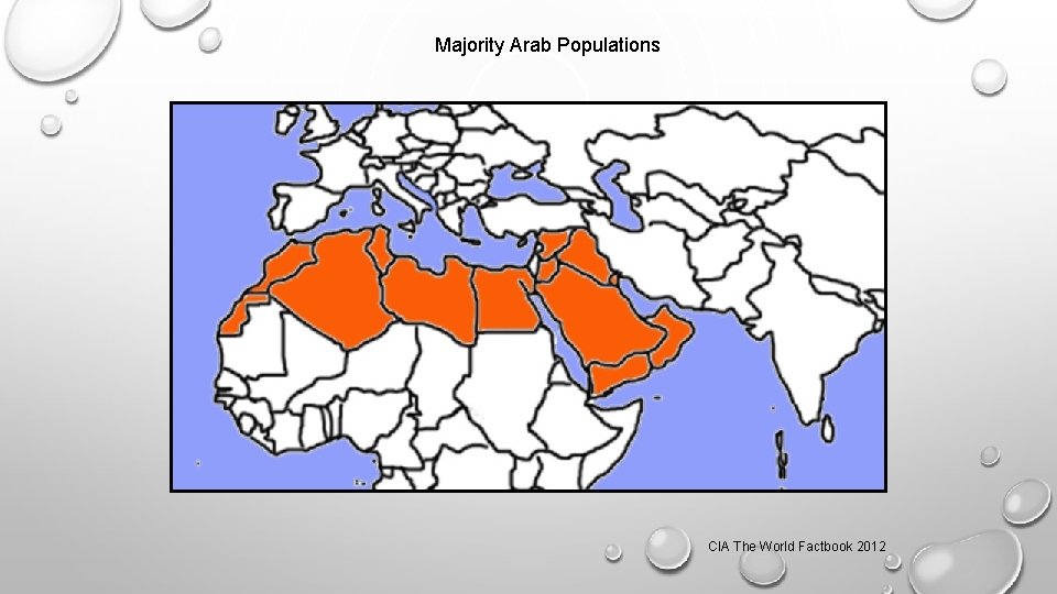 Majority Arab Populations CIA The World Factbook 2012 