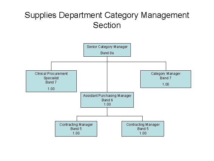 Supplies Department Category Management Section Senior Category Manager Band 8 a Clinical Procurement Specialist