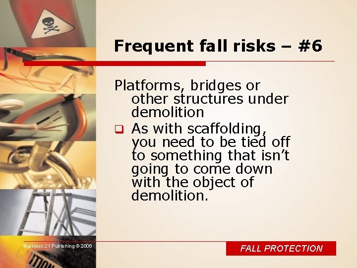 Gradience Safety Fall Protection The Business 21 Publishing Safety Training