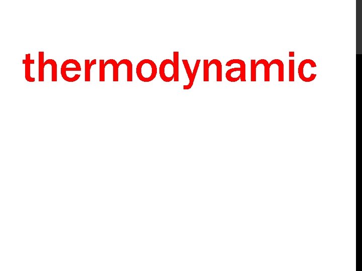 thermodynamic 