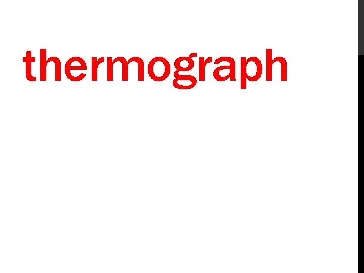 thermograph 