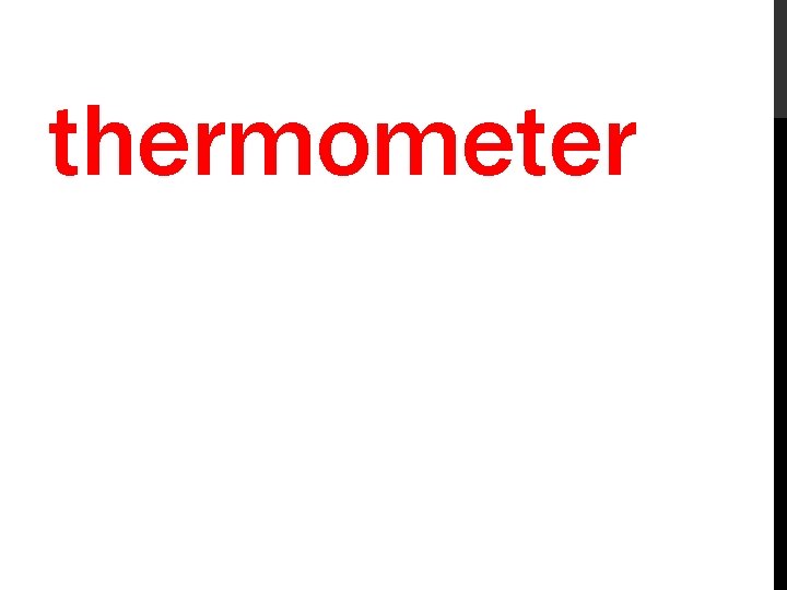 thermometer 