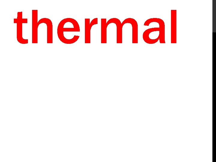 thermal 