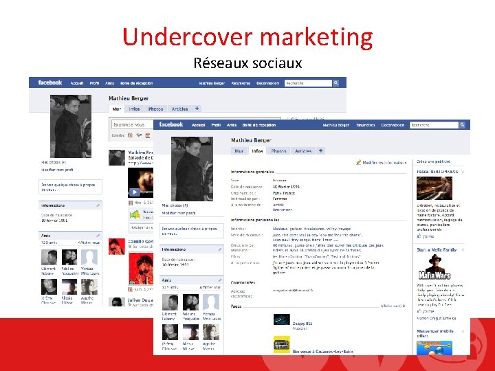 Undercover marketing Réseaux sociaux 