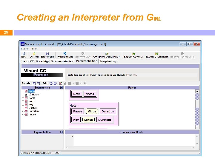 Creating an Interpreter from GML 29 